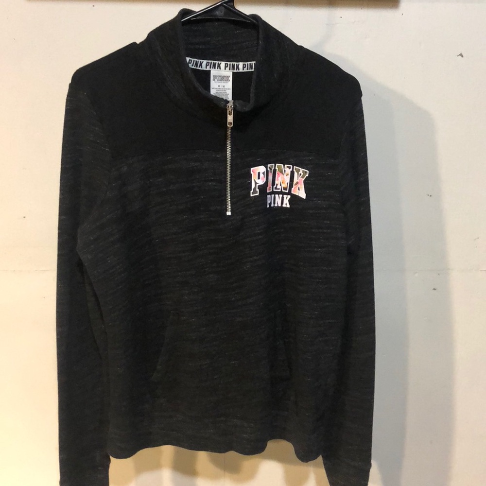 Victoria Secret pink pullover size medium black